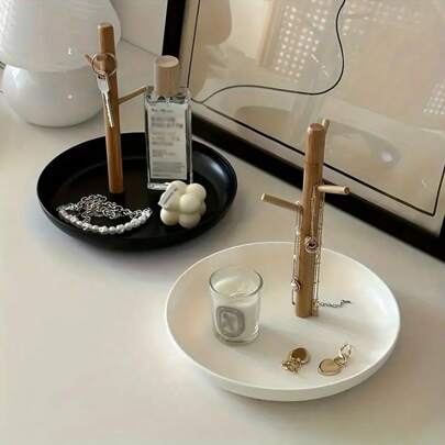 1pc Nordic Style Desktop Storage Tray For Keys, Jewelry, Perfume, Trinkets, Coffee Table Storage Box, Suitable For Home, Room, Living Room, Office Decor