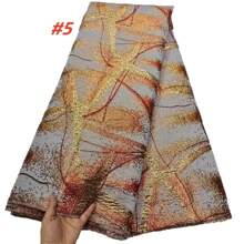 African Jacquard Lace Fabrics 2025 French Brocade Lace Fabrics For Evening Women Party Dress Sewing