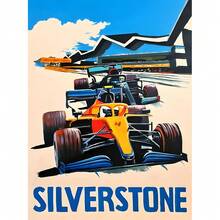 1 件无框墙面艺术海报流行 F1 跑车海报印刷品墙面艺术帆布著名赛道画适合赛车爱好者卧室家居装饰无框复古 - 彩色 - 查看 25