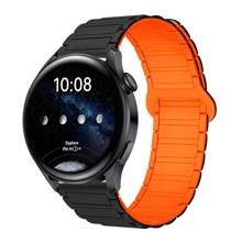 Correa magnética compatible con Samsung Galaxy Watch 7 6 5 4 de 40 mm y 44 mm, 5 Pro, 6 Classic y Watch GT5 de 46 mm, en tamaños de 18 mm, 20 mm y 22 mm, de silicona