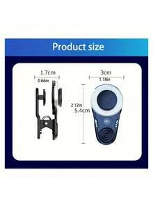 1 件通用夹式手机游戏控制器，便携式迷你游戏操纵杆，易于安装和拆卸，亲肤哑光表面，无需电池