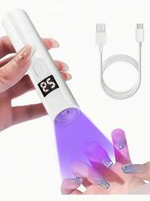 1pc/2pcs Portable UV LED Nail Lamp Handheld UV Light For Nails,Professional Nail Drying Lamp Gel X Lamp For Gel Nails Flash Cure Lamp For Gel Nails LED Nail Lamp Portable Mini Nail Dryer Gel Polish Nail Glue Gel USB Flashlight Home DIY Manicure Nail Art Tools Best Gifts For Girls