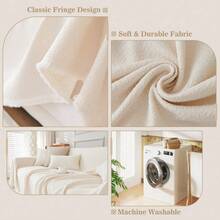 Water Repellent Sofa Cover Blanket Anti-Slip Couch Furniture Protector Pet Mat - Beige - View 2