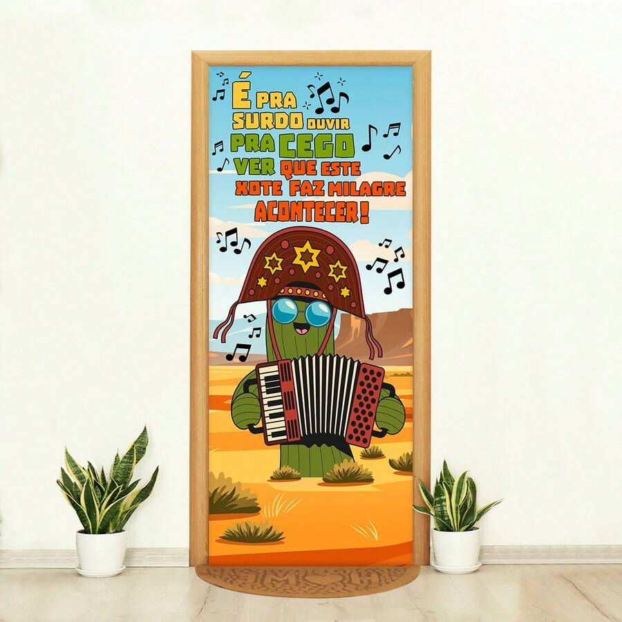 Felicita Decorative Door Cover 3D Sublimated Fabric Party 0.85x2.10 Junino - CP-346 - 查看 1