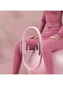 Aro de Pilates, círculo de yoga, ejercicio de fitness. Círculo mágico para belleza de piernas, con asa de luna creciente, para reducir la cintura, círculo multiusos para ejercitar las piernas