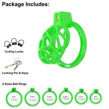 Yithuet Cobra 16 Male Chastity Device Cock Cage Hollow Breathable Penis Cage For Men With 6 Sizes Rings Seamless Resin Material SM Products Adults Sex Toys