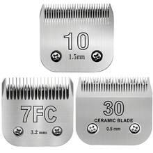 Ceramic And Stainless Steel Dog Grooming Clipper Blades, Durable Replacement Blades, Compatible With Andis/Oster A5/Wahl KM Series