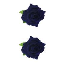 2 piezas Clips de pelo con diseño de rosa de moda, hechos de fibra de poliéster, lindos, adecuados para uso diario, maquillaje, fiestas, y apropiados para todas las estaciones, incluyendo Halloween - A - Ver 16