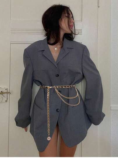 1pc Waist Chain Women's Decorative Belt Skirt Dress Thin Belt Sweet Fashion Thin Waist Chain