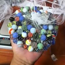 16mm Colorful Glass Marbles, Suitable For Ball Launchers, Octagon Cat Eye Design, Vivid Solid & Patterned Colors, Great For Games And Craft Projects - Multicolor - View 5