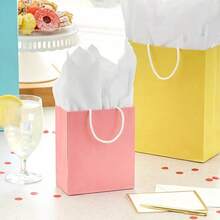 - Rollos de papel de regalo en colores pastel, color rosa, morado, azul, verde, amarillo, naranja (juego de 3 rollos: 75 sq.pies ttl.)Para cumpleaños, shower, Pascua, cualquier ocasión - Rosa, amarillo, azul - Ver 3
