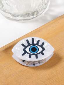 1 件可爱恶魔眼发夹 - 小尺寸，时尚图案，非常适合女士时尚配饰、优雅发夹、发爪、爪夹、发夹