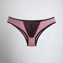 Kit 5 Calcinha Camila Tanga Conforto Calcinha Moda Intima Lingerie Feminina Microfibra com Renda