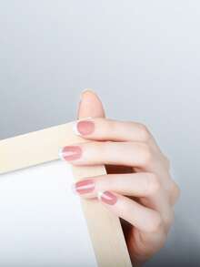 1 Piece Of Semi-Cured Gel Nail Sticker,Spring And Summer Color Schemes, 20 Finger Full Nail Gel Sticker, Suitable For Girls' Daily Life. - Multicolor - View 4