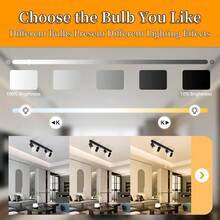 Decorative Ceiling Mounted Linear Track Lighting, Wall Decor, Living Room Decor, Single/Double/Triple/Quad Head Aluminum Spotlight With GU10 Lamp Holder, Vintage Style, With Or Without Bulbs, Easy Installation, Hardwired, Suitable For Exhibition Hall/Reading Room/Dining Room/Bar/Bedroom/Cafe/Dining Hall/Clothing Store/Living Room, Available In Multiple Sizes As Needed - Ceiling Chandelier GU10 Lamp Holder - View 7