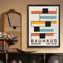 1 件/3 件墙面艺术海报现代简约包豪斯标志性中世纪家具海报高清海报家庭房间酒吧咖啡厅装饰艺术壁画图像，适用于住宅和宿舍墙壁、客厅和酒吧装饰、餐厅或浴室、房间装饰、高品质、无框油画艺术，适合室内/室外使用，无框/带框 - 彩色 - 查看 49