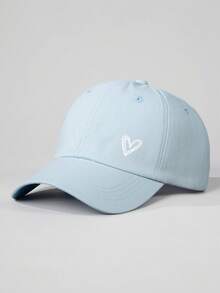 1pc Heart Print Adjustable Baseball Cap, Outdoor Sun Protection Casual Hat For Spring Autumn Travel Beach, For Young Men, Y2K Style,Summer,Holiday - Baseball Cap - View 13
