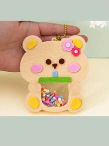 1pc Children Non-Woven Cloth Handmade Rattle, Felt Hanging Decoration, Preschool Handcraft Creative Educational DIY Kit, Kids Gift, Handmade DIY Materials, Educational Toys