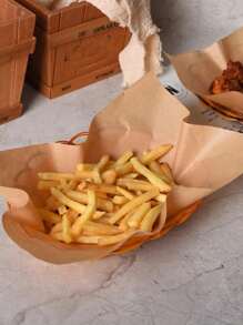 50pcs,Fried Food And Dessert Paper Oil Blotting Pad Paper Air Fryer Baking Tray Paper Greaseproof Paper Pizza Pad Paper BBQ Fried Chicken Tray Oil Blotting Pad Paper Air Fryer Kitchen Air Fryer Liners Air Fryer Paper Airfryer Air Frier