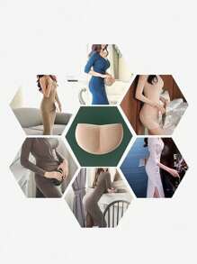 1pc Soft Lift & Shaping Latex Foam Buttocks Pad, Natural 3D Peach Booty Enhancer, Suitable For Various Underwear