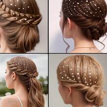 1片/3片/5片/8片装自粘水钻贴纸，水晶发饰钻石脸部装饰贴，适用于DIY手工、万圣节、圣诞节礼物、母亲节、派对、音乐节等场合。 - 白色 - 查看 5