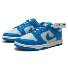 Jordan NIKE DUNK LOW RETRO 透气舒适运动休闲运动鞋 HF5441-002，男款 - 銀/淺清透藍/帆白 - 查看 3