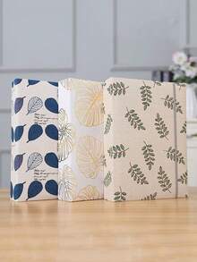 1 本大容量随机树叶图案布质相册（可容纳 200 张 6 英寸照片）+ 1 套母亲节贺卡 - 彩色 - 查看 1