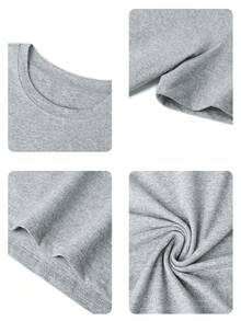 Tropical Print Crew Neck Short Sleeve T-Shirt For Teenage Girls, Summer Top - Black - View 7