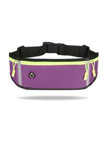 1pc Sports Waist Bag Girls Men Universal Phone Running Waist Bag Hidden Bodycon Waterproof Multi Layer Outdoor Pocket Stay Safe And Stylish On The Go: 1pc Sports Waist Bag For Men And Women With Waterproof Fanny Pack And Reflective Strip - Multicolor - View 16