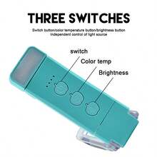 1pc Book Light Rechargeable, Reading Light Lamp Clip On Books, Eye Caring 3 Colors, 5 Brightness & Stepless Dimming, Long Lasting Up To 80hrs, Portable Mini Reading Lamp For Readers- Rose - Multicolor - View 5