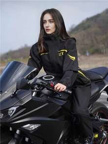 1set Fashionable Thickened Full Body Rain Coat Suit Rain Coat & Rain Pants Set Waterproof And Windproof Rain Jacket For Outdoor Activities, Rain Coat For Men And Women, High Quality Raincoat Rain Poncho Multi Functional Rain Coat Cycling Traveling Climbing Breathable Raincoat Insulation, Galentines, Puppy, Carnival, Party Decorations, Spring Summer Picks, Brides Maid Gifts, Room, Bedroom Decor, Bedroom Decor, Beach, Travel, For Men, For Women, Vacation,Cute Stuff - Multicolor - View 14