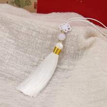 中国结流苏磨砂流苏吊坠犹如时光的诗意流淌，散发着独特的魅力。