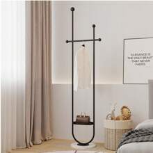 Perchero de pie, perchero de abrigos para dormitorio, diseño minimalista, perchero para pasillo, estantería de almacenamiento para el hogar