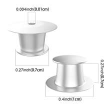 30 Stücke Verschlussnadel-Rückteile, Verschlussnadel-Halter, Verschluss, Metallnadelverriegelung Rückseite