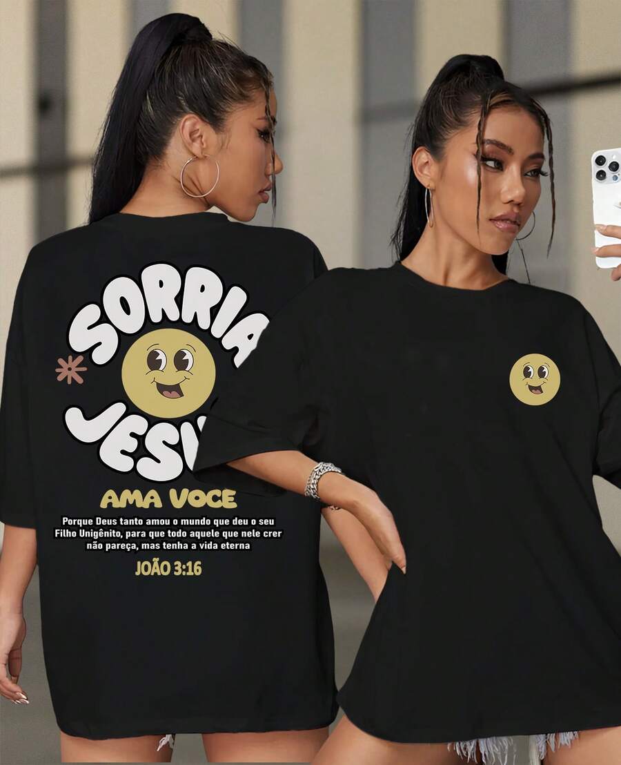 Jesus Loves You Christian Unisex Smile 100% Cotton Gospel T-Shirt