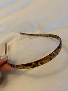 2 chiếc băng đô co giãn in họa tiết da báo bóng màu nâu và xám, chu vi 38cm/14.96in, màu trơn tối giản, thời trang đa năng, phụ kiện thanh lịch cho hàng ngày, thường ngày, tiệc tùng, đi làm, du lịch, tạo kiểu tóc, trang điểm, phối đồ. Phụ kiện tóc làm đẹp tại nhà. - Nhiều màu - Xem 3