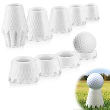 8pcs Plastic White Golf Tees Practice Training Golf Mat Tees Applied In Homes Yards Back Porch - White - View 7