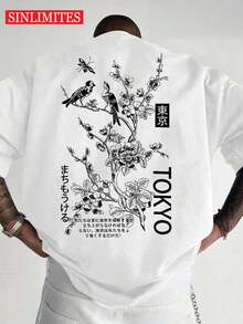 tokey- Graphic Cotton T-Shirt - Soft & Comfortable Crew Neck Short Sleeve Tee Pwith Bold Portrait Print, Hip Hop Streetwear Fashion Top for All Seasons, Casual Streetwear | Round Neck Tshirt | Cotton Shirtp - Blanco - Ver 1