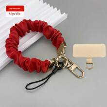 1 Set New Fashion Wristlet Phone Lanyard With Metal Card Slot, Suitable For Elegant Ladies Phone Charm Pendant, Convenient Phone Strap Chain With Metal Ring Clasp Gifts For Mother, Family, Friends, Birthday, Holiday Phone Chain