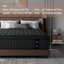 Twin, Full, Queen, King Size Mattress,8inch/10 Inch 12 Inch Hybrid Full Mattress In A Box With Memory Foam & Individual Pocket Spring For Edge Support,Medium Firm
