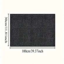 1PC 30x100cm Cat Scratch Proof Sofa Protector Sticker Roll | Self-Adhesive Cuttable Furniture Protection Tape For Leather Fabric Repair | Durable Anti-Scratch Wall Guard | Cat Scratching Post Alternative | DIY Pet Furniture Protector - Dark Grey - View 4