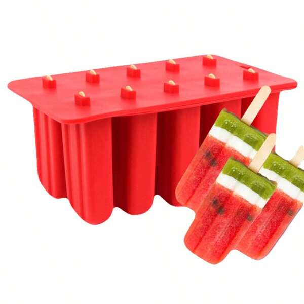 2pcs New DIY Popsicle Molds, Ice Cream Food Prep Molds, Easy To Use And Reusable Popsicle Molds, Molds Creative Popsicle Molds Ice Cream Making Tools For Homemade Food Molds Family Fun