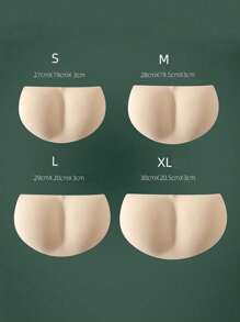 1pc Soft Lift & Shaping Latex Foam Buttocks Pad, Natural 3D Peach Booty Enhancer, Suitable For Various Underwear