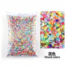 Bán buôn số lượng lớn nhựa Rhinestone thạch màu AB trong suốt AB 2mm, 3mm, 4mm, 5mm, 6mm mặt phẳng nghệ thuật móng tay trang trí quần áo - Nhiều màu - Xem 51