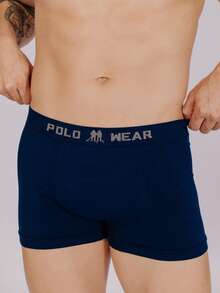 Kit 5 Polo Wear Men's Comfortable Seamless Microfiber Briefs - Multicolor - View 9