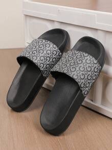 HISQIM Men's Casual Slippers, Simple And Fashionable Men's Sandals, Home Slippers, Beach Sandals, Indoor Slippers, Bathroom Sandals, Comfortable, Thick Sole, Easy To Clean