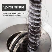 1/2 件排水管清洁工具套装（带储物钩）、适用于浴室和厨房水槽的柔性轴毛发收集器、用于头发和肥皂浮渣的简单有效的排水管疏通器、带挂孔的长而可弯曲的排水管清洁棒，可快速清除淋浴和浴缸中的堵塞物，无需化学排水管清洁剂，适用于管道和环境。