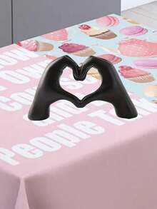 قطعة ديكورية لحركة اليد معبرة عن الحب، نحت فني يدوي ديكور المنزل، ديكور طاولة للزفاف والعائلة مبتكر، ديكور زفاف بوهيمي، ديكورات المنزل