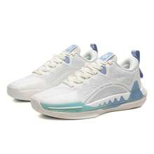 XTEP Near Battle 第一代男士篮球鞋，舒适休闲运动鞋 877119120005 帆白/积云蓝