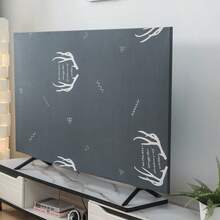 Vỏ bọc chống bụi co giãn in hình cho TV LCD, vỏ bọc chống bụi cho màn hình TV treo tường, dễ lắp đặt, chống bám bẩn, trang trí nhà bếp, đồ dùng gia đình, quà tặng Ngày của Mẹ, trang trí phòng ngủ, sân vườn, trang trí nhà bếp, mùa hè, bãi biển, đồ dùng du lịch, trang trí phòng, mềm mại, tốt nghiệp - Vỏ chống bụi màu xám đen - Xem 8